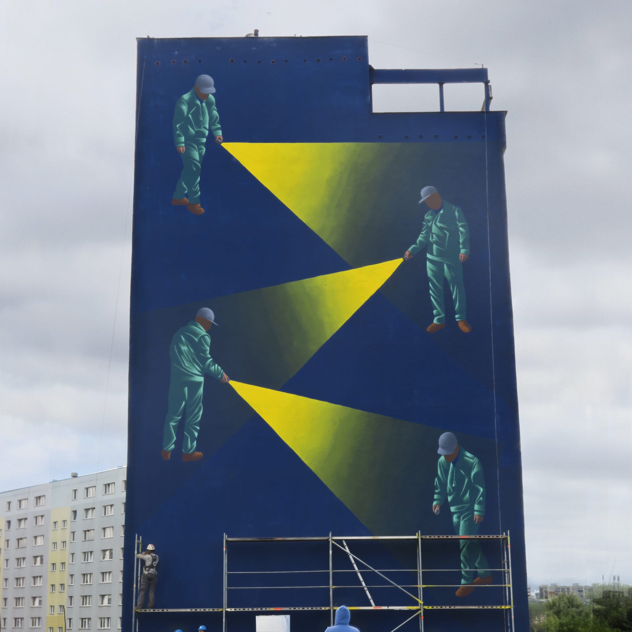 mural "Multiplikacja" na osiedlu Zaspa w Gdańsku