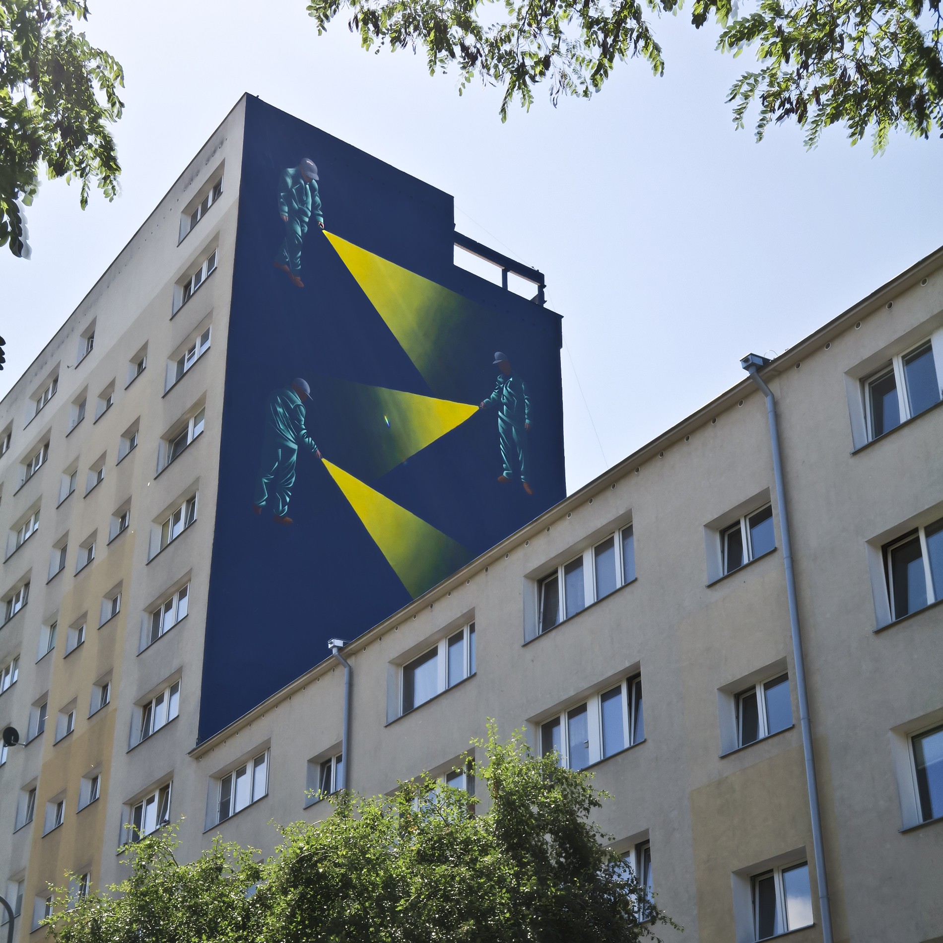 mural "Multiplikacja" na osiedlu Zaspa w Gdańsku
